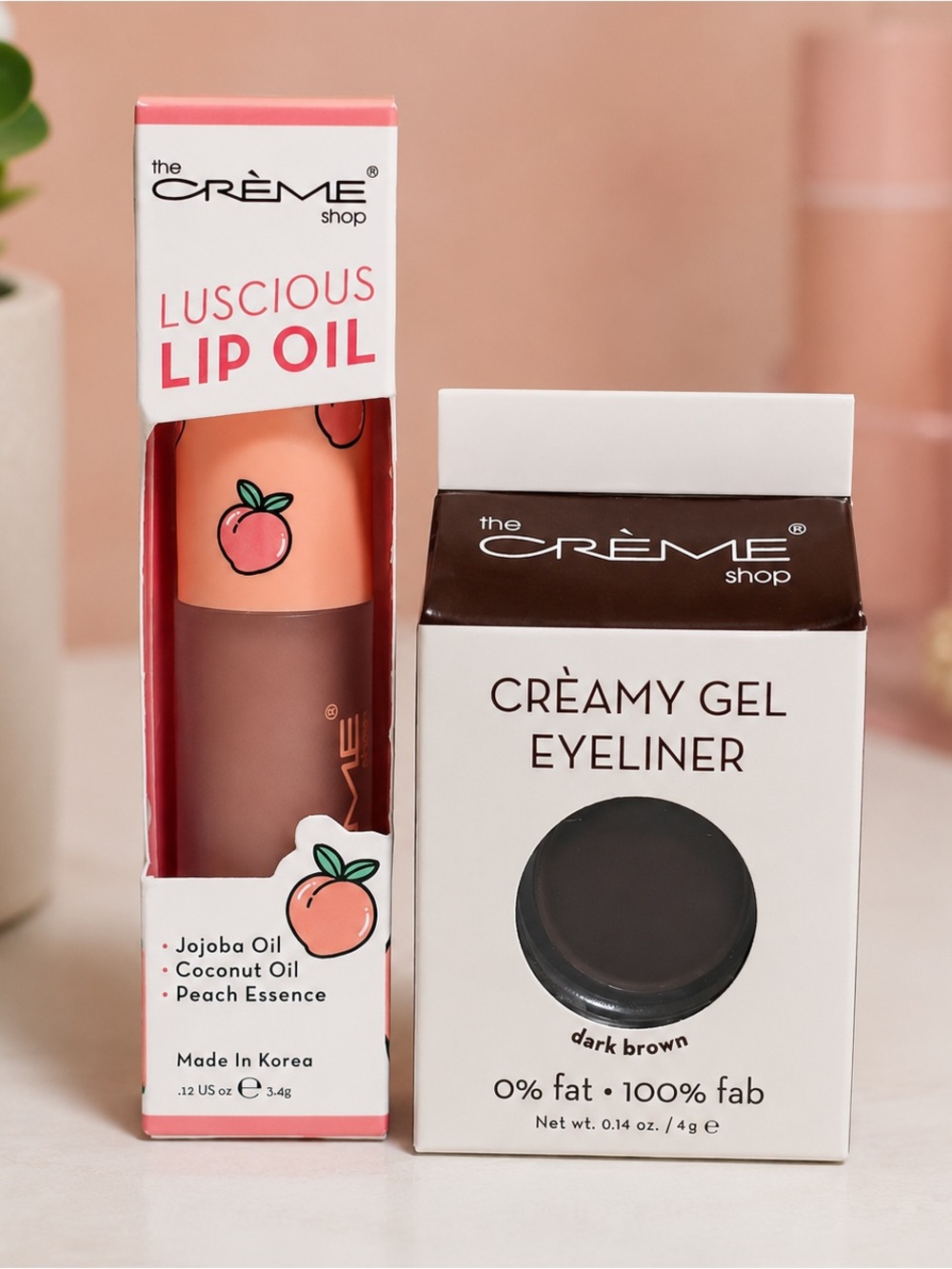 The Crème Shop Luscious Lip Oil + Creamy Gel Eyeliner Bundle – NEW